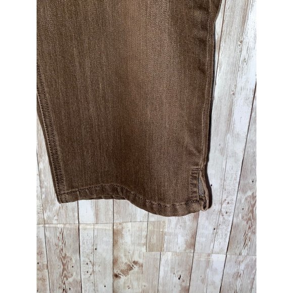 Chico's Platinum Series Cotton Brown Capris Denim Jeans Size 2 Cropped Pants (8) - Picture 2 of 11